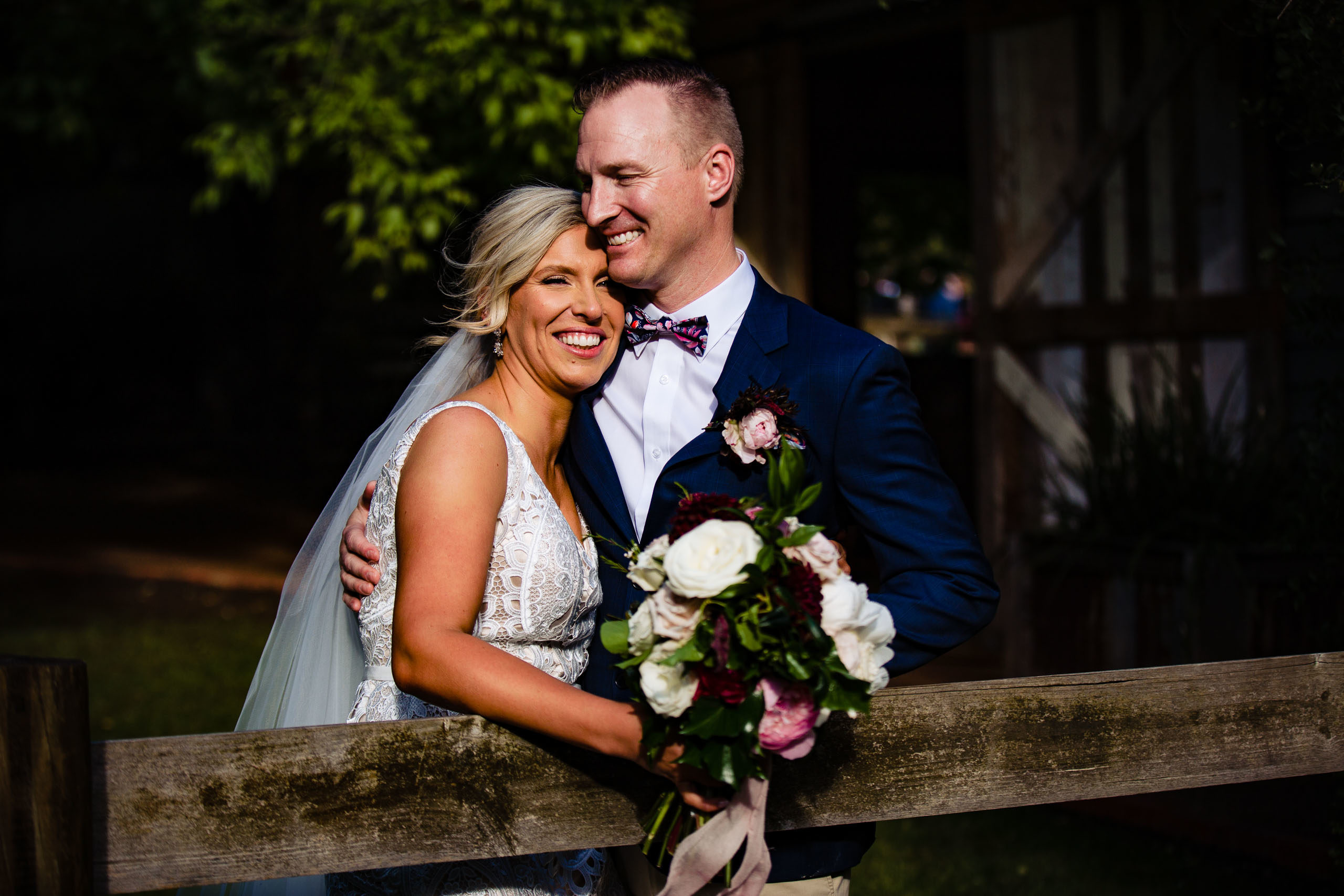 log cabin ranch wedding photography bridal portrait