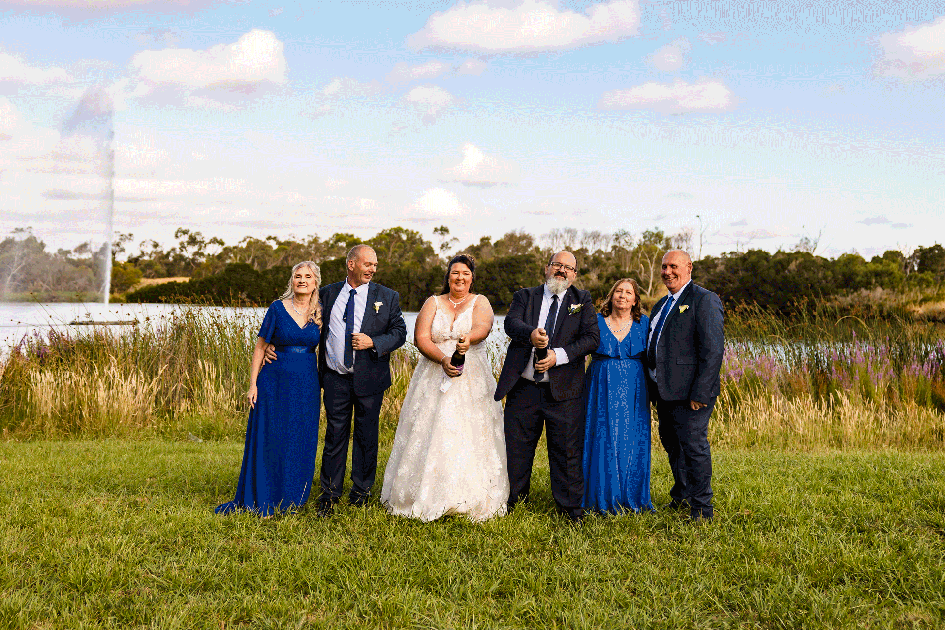 old cheese factory wedding champagne spray gif
