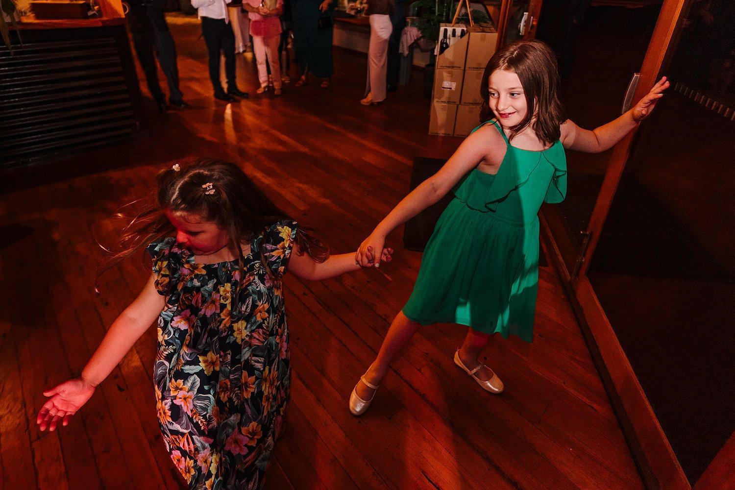 kids dancing at wedding